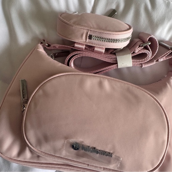 Crossbody Bag with Nano Pouch - Flush Pink - Picture 5 of 9